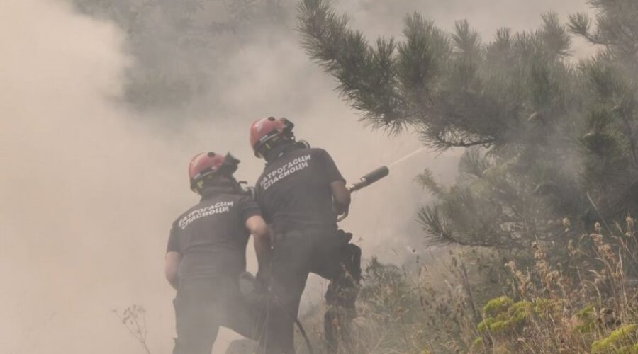 Na Stolovima južno od Kraljeva požar još nije lokalizovan (FOTO)
