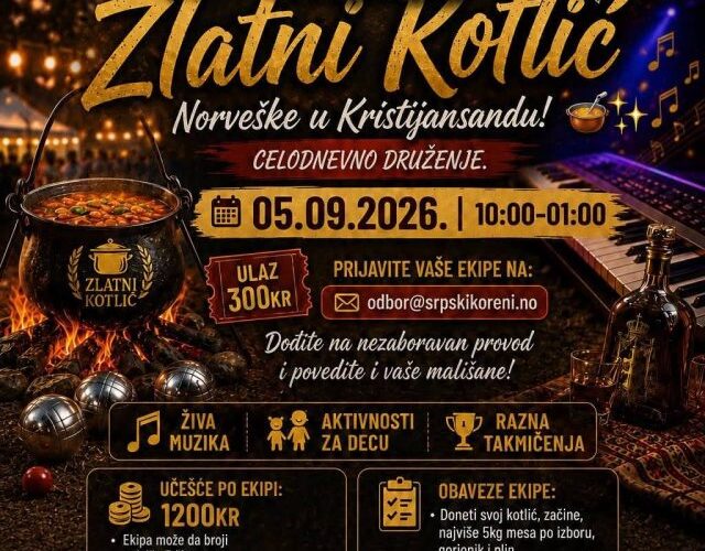 Zlatni kotlić ponovo okuplja Srbe u Kristijansandu | Srpska dijaspora