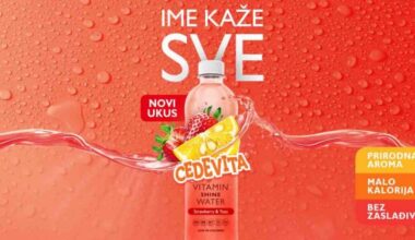 novi ukus Cedevita vitaminske vode s jagodom i yuzuom