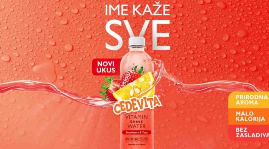novi ukus Cedevita vitaminske vode s jagodom i yuzuom