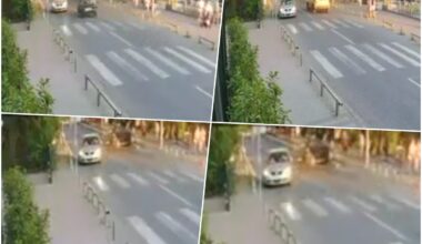 (Uznemirujuće) Snimak jezive nesreće u Kraljevu: Velikom brzinom preticao na punoj liniji, pa izleteo na trotoar i pokosio porodicu, devojčica (5) preminula!
