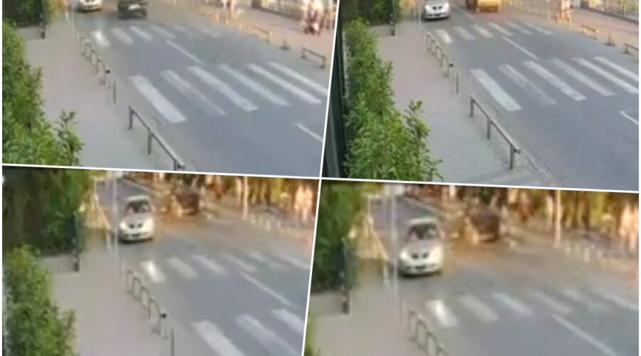 (Uznemirujuće) Snimak jezive nesreće u Kraljevu: Velikom brzinom preticao na punoj liniji, pa izleteo na trotoar i pokosio porodicu, devojčica (5) preminula!