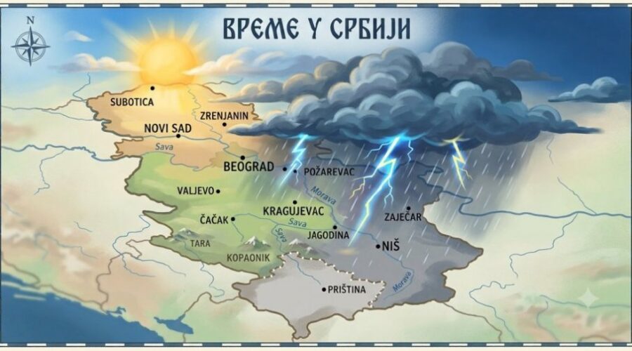 Toplo i promenljivo, temperatura do 34 stepena
