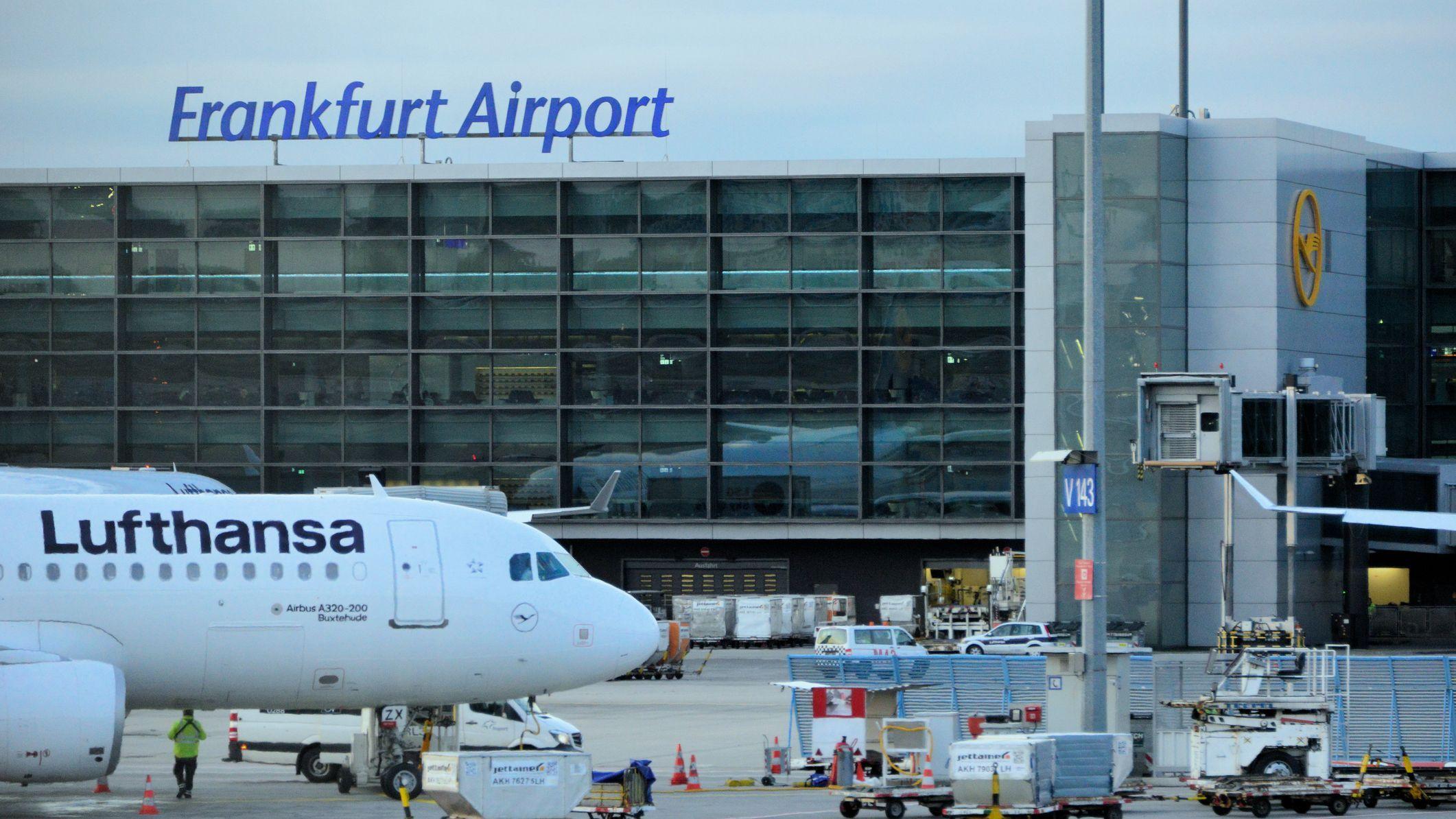Pogled na aerodrom u Frankfurtu