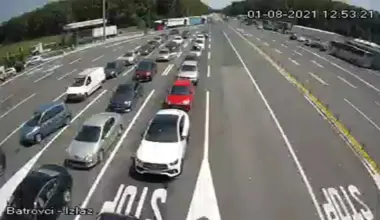 Gužve na putevima zbog završetka letnjih odmora, čekanje na nekoliko graničnih prelaza