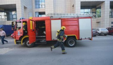 Požar u zgradi Železnice Srbije u Beogradu