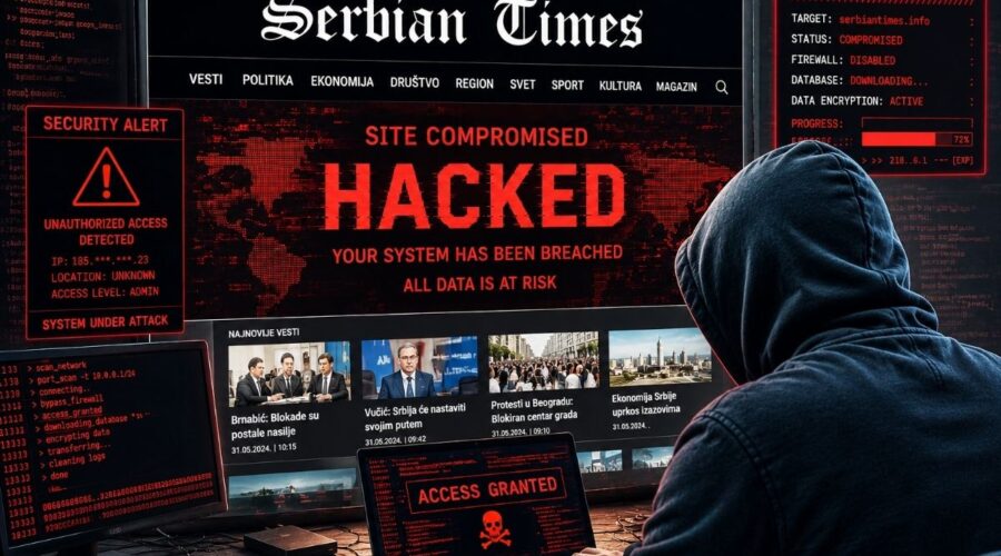 VELIKI UDAR NA SERBIAN TIMES: Posle pretnji da će nas ugasiti pre izbora, Vučićev režim preko hakera pokušao da sruši naš sajt…Nije uspeo!