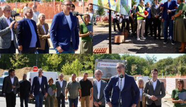 Vučić obišao radove na izgradnji novog vrtića; Najavljena obilaznica oko Sombora, rekonstrukcija bolnice…