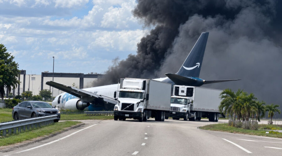 (Video) Najmanje pet žrtava incidenta na aerodromu u Majamiju: Avion izleteo sa piste, udario u vozila i zapalio se!