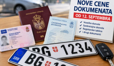 Nove cene dokumenata od 12. septembra