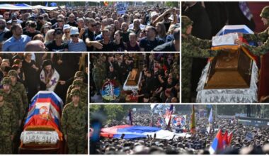 NAROD SE OPRAŠTA OD GENERALA RATKA MLADIĆA: Počasni vod u čast generalu