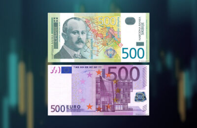 Srednji kurs dinara za evro 117,4244 dinara