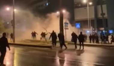 Navijački rat u Kragujevcu: Žestok sukob huligana, policija blokirala ulice i podigla dronove!