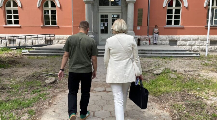 Lakše povređen dečak na koga je pala kapija Prekršajnog suda u Nišu