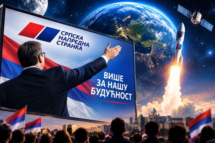 Nova megalomanska kampanja SNS: Svemir kao predizborni plakat