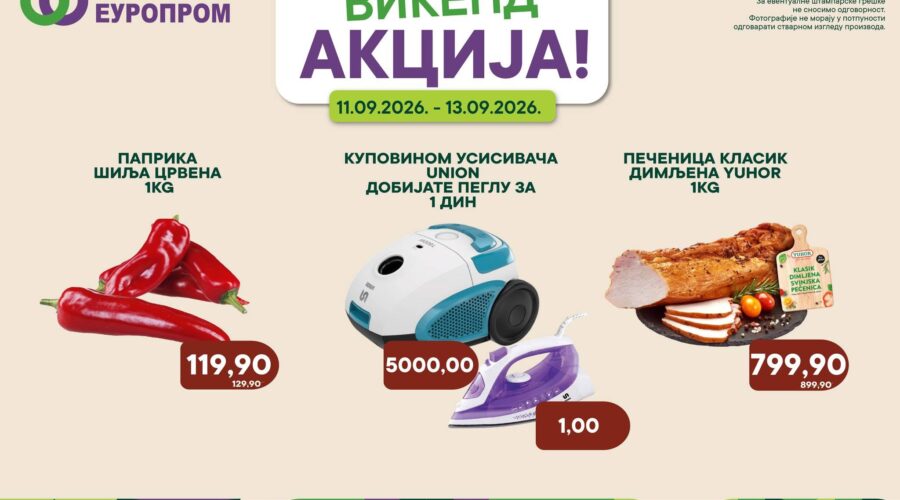 Europrom – Vikend akcija od 11. septembra