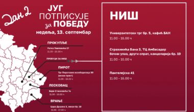 Protest u Nišu zbog problema sa overom potpisa za Studentsku listu
