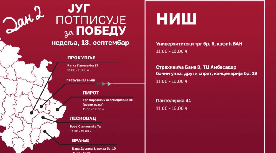 Protest u Nišu zbog problema sa overom potpisa za Studentsku listu