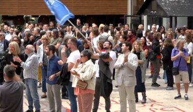 Protest podrške dekanu Filozofskog fakulteta u Beogradu Danijelu Sinaniju