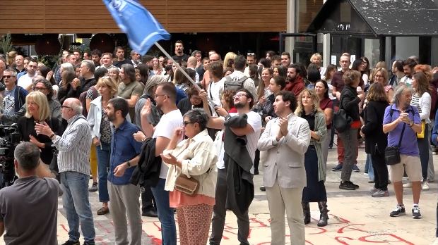 Protest podrške dekanu Filozofskog fakulteta u Beogradu Danijelu Sinaniju
