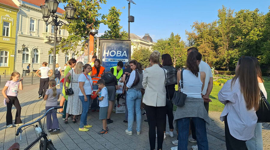 VIDEO Potpisivanje studentskog plana u Novom Sadu: Red u Dunavskom parku