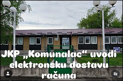 JKP „Komunalac“ najavljuje servis koji već postoji