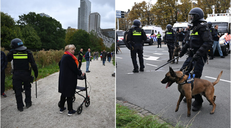 Protest krajnje desnice prerastao u nerede Demonstranti bacali baklje i pirotehniku na policiju, oni uzvratili vodenim topovima
