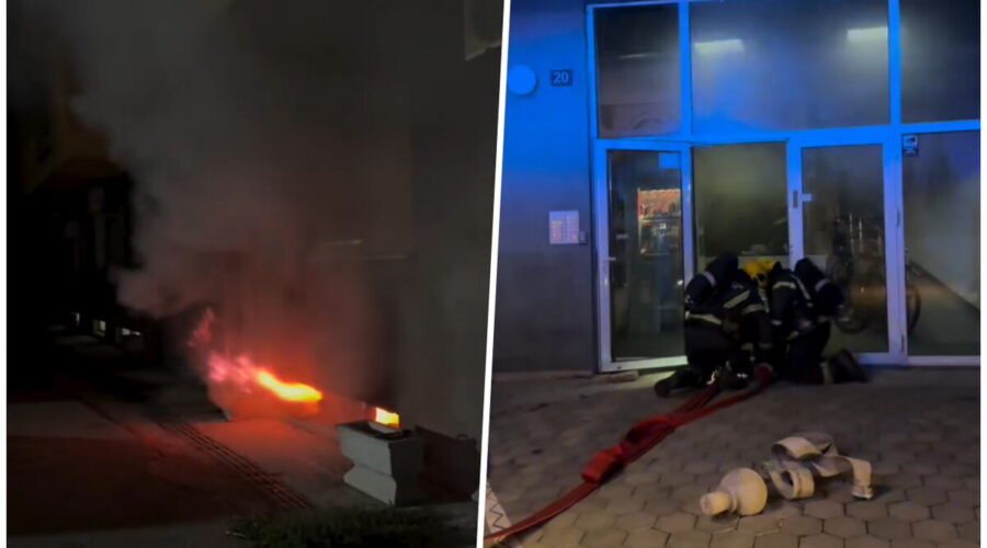 Planulo u suterenu, pa se začuli vapaji upomoć! Noć drame u Novom Sadu, hrabri vatrogasci evakuisali 32 stanara iz zgrade pune dima! 4 povređena (video)