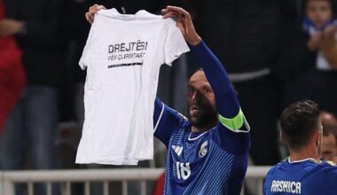 Fudbaler Kosova dao gol pa pokazao majicu podrške Tačiju i OVK