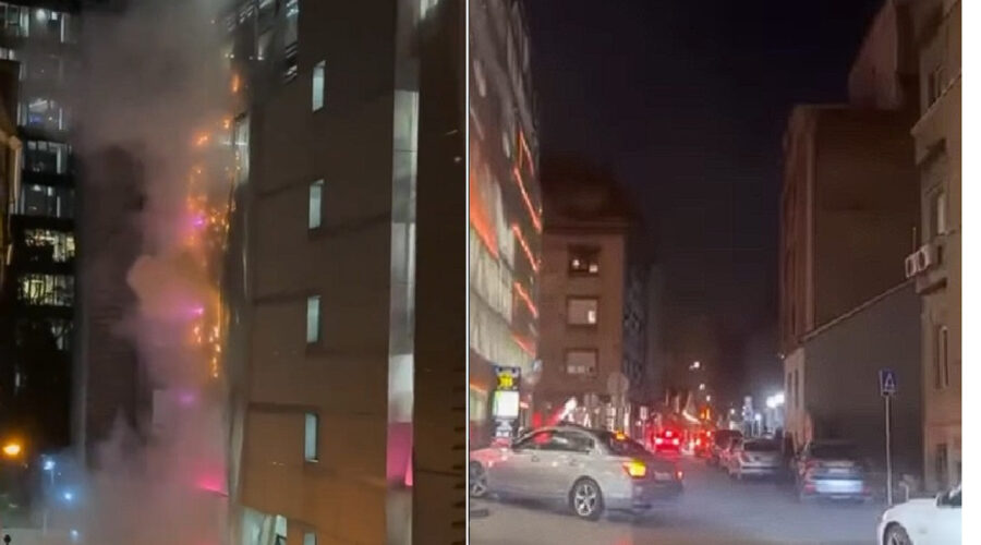 Gori garaža na Obilićevom vencu, ljudi panično pokušavaju da izvezu automobile! Zapalio se auto na 4. etaži, a onda je sve krenulo po zlu (video)