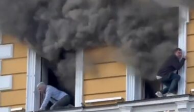 Vatra guta Akademiju nauka, ljudi čuče na prozorima da ne bi živi izgoreli: Jezive scene iz Kijeva obilaze svet (video)