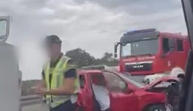 DROGIRAN VOZIO KAMION I ODNEO DVA ŽIVOTA: Uhapšen mladić (27) zbog sumnje da je izazvao tešku nesreću na auto-putu ka Nišu! (VIDEO)