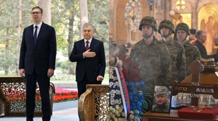 DVE STRANE SRBIJE: Dok desetine hiljada građana ispraćaju generala Mladića, Vučić dočekuje predsednika Uzbekistana!