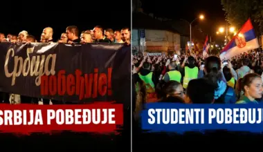 Dve Srbije u Nišu: „Ujedinjena Srbija“ i „Studenti pobeđuju“ ispred Tvrđave