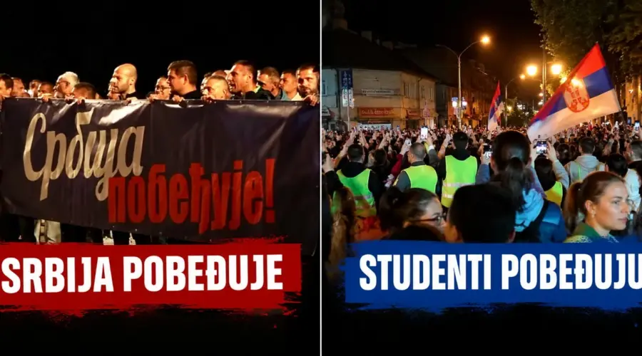 Dve Srbije u Nišu: „Ujedinjena Srbija“ i „Studenti pobeđuju“ ispred Tvrđave