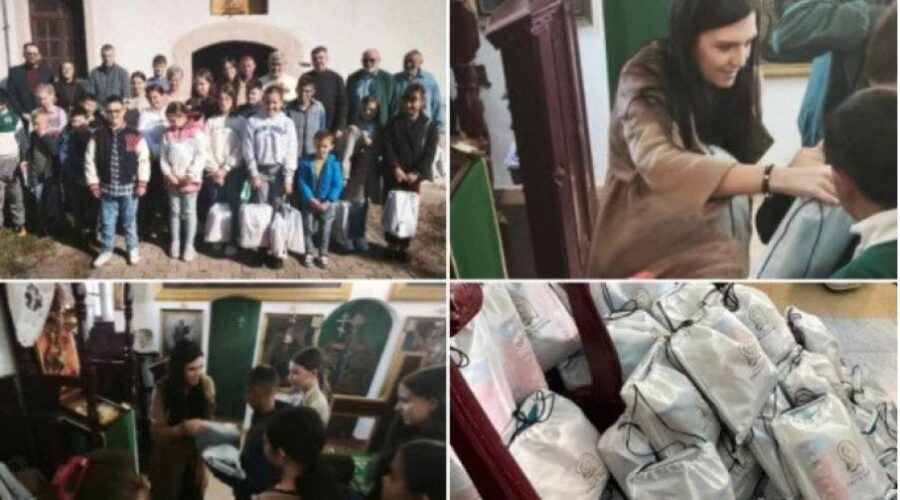 Fondacija “Sveta Petka” u Belom Manastiru mališanima podelila pakete sa školskim priborom