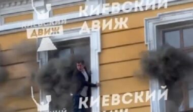 (Foto) Jezivi prizori iz Kijeva: Ljudi u panici kroz prozore beže ispred plamena koji guta zgradu