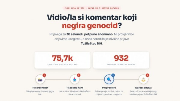 СРБИ МЕТА ДИГИТАЛНОГ ГЕСТАПОА: Хајка застрашивања у БиХ коју је подстакла смрт Ратка Младића нема никакву правну вредност