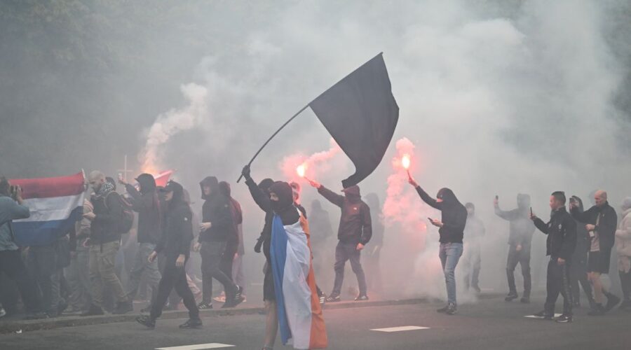Haos u Hagu se nastavlja: Protest desnice prerastao u nasilje, policija interveniše