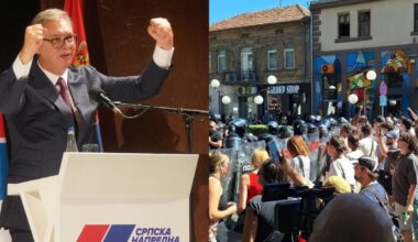 KAKVA BLAMAŽA: Vučić juče pozvao policiju da pusti na njegov skup i one koji se ne slažu sa njim, oni im to nisu dozvolili! (VIDEO)