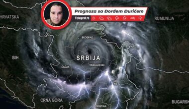 Namračilo se nad Srbijom, pogledajte satelitsku sliku: Tuku gromovi i pljušti: U jednom delu 17, u drugom 38°C