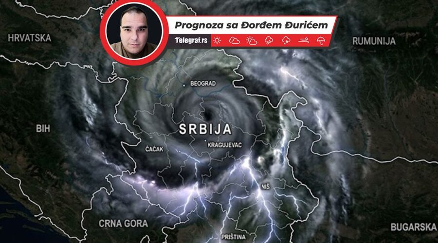 Namračilo se nad Srbijom, pogledajte satelitsku sliku: Tuku gromovi i pljušti: U jednom delu 17, u drugom 38°C