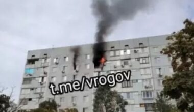PALjBA PO CIVILIMA, SVE VIŠE KAKO SE UKRAJINSKI-NATO BLOK URUŠAVA: Horor prizori iz Zaporoške oblasti, gori zgrada (FOTO)
