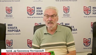 Pokret Mi snaga naroda saopštio kakvo je zdravstveno stanje Branimira Nestorovića | Srpska dijaspora