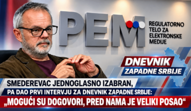 Prvi intervju novog predsednika Saveta REM-a za Dnevnik zapadne Srbije: „Pod hitno moramo da rešavamo nagomilane probleme“