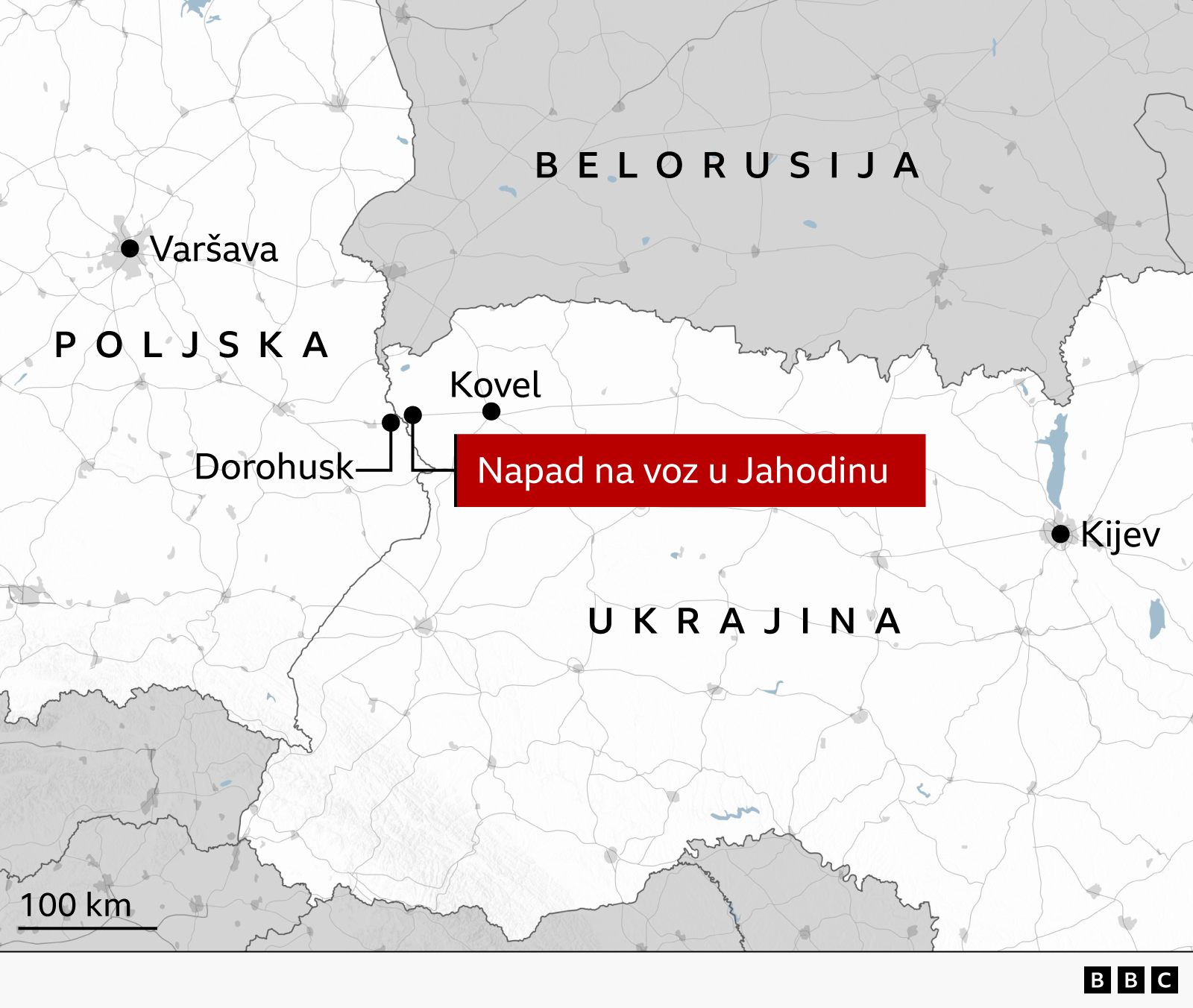 mapa granice ukrajine i poljske