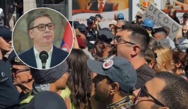 SKUP ZA ODABRANE GRAĐANE: Policija zaustavila Nišlije na 300 metara od Vučića, oni mu poručili da ga ne žele u svom gradu! (VIDEO)
