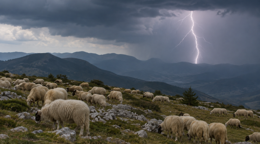 Snažan udar groma usmrtio 95 ovaca u Severnoj Makedoniji