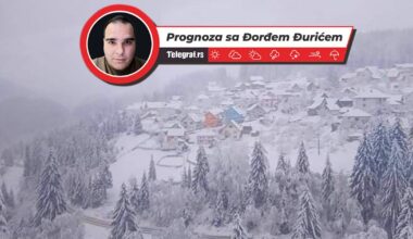 Sneg će sutra zabeleti ove delove Srbije: Stiže visinski ciklon, temperatura pada za 10 stepeni