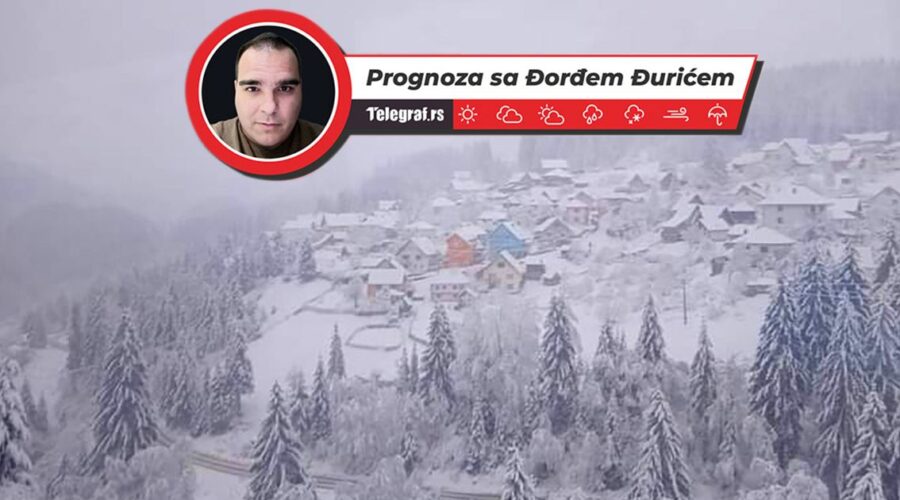 Sneg će sutra zabeleti ove delove Srbije: Stiže visinski ciklon, temperatura pada za 10 stepeni